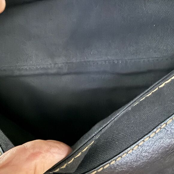 Fossil Black Leather Shoulder Bag - Picture 2 of 9